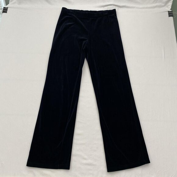Lauren Ralph Lauren Velour Track Suit Set Womens Small Black Zip Jacket Pants - Picture 5 of 13